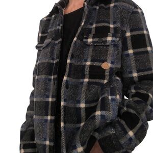 NWTS LumberJack Plaid button up snap closure women medium